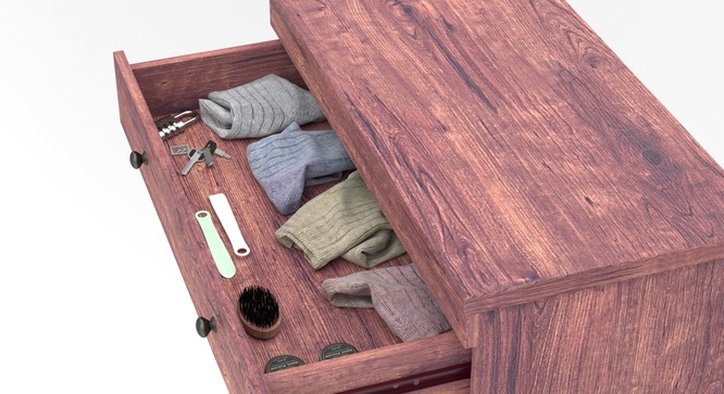 Melano 15 Pair Shoe Cabinet With Drawer(Walnut)